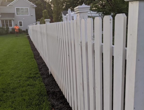 Semi Privacy Wood Fence