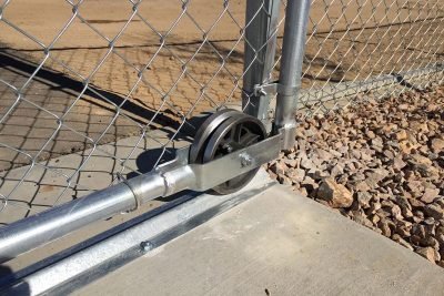 rolling chain link gate